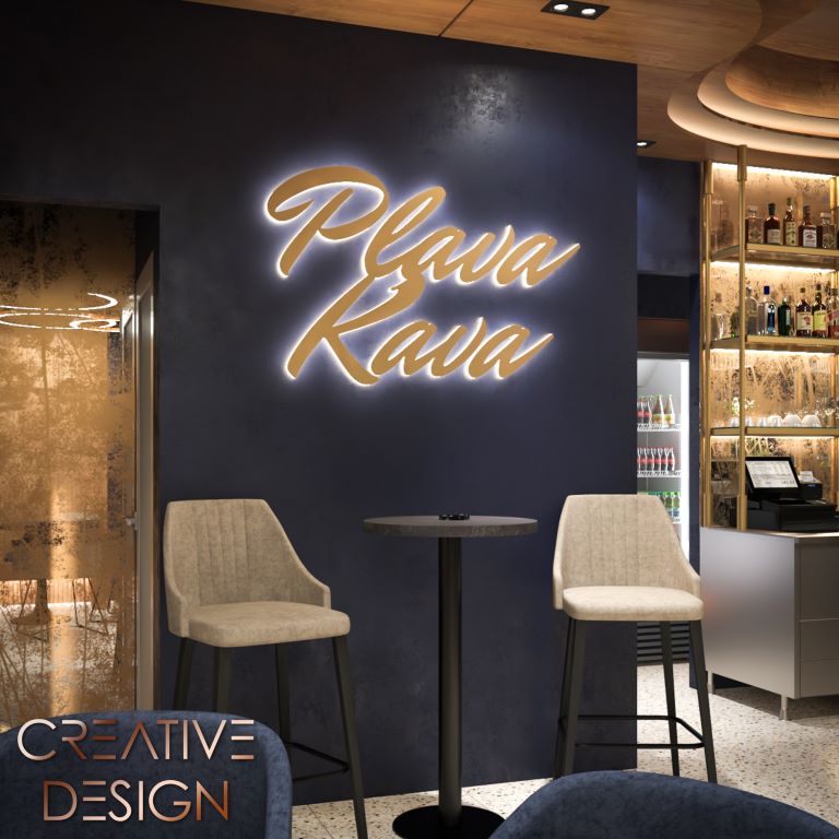 Creative Design Caffe Bar Plava Kava