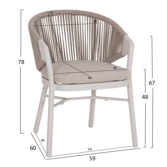 vanjska stolica model xena dimenzije creative design